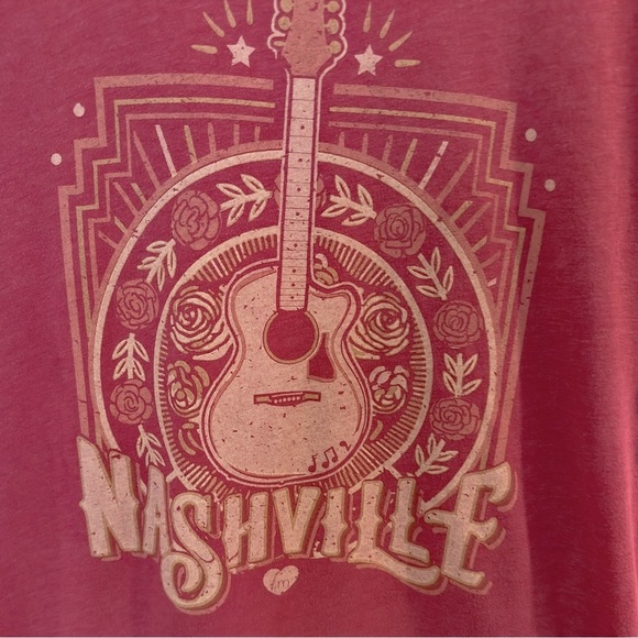 LuLu Mac Country Music Guitar Nashville T-shirt Medium Tee - Picture 2 of 3